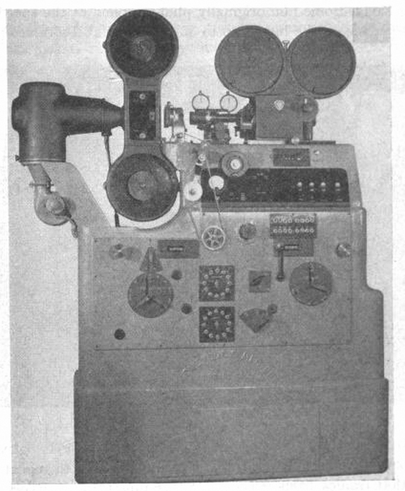 The Acme-Dunn was the world’s first mass-produced optical printer. Photograph: The Cine-Technician, May/June 1944.
