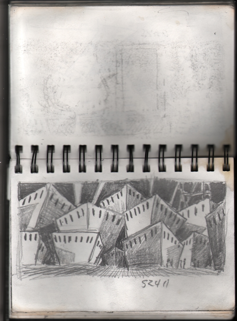 Original storyboard for Phil Tippett’s “Mad God.”