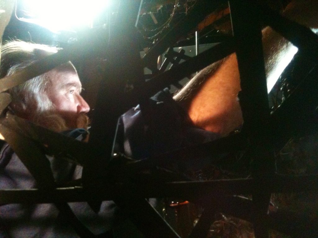 Filmmaker Phil Tippett contemplates a shot for his dreamlike animated opus "Mad God."