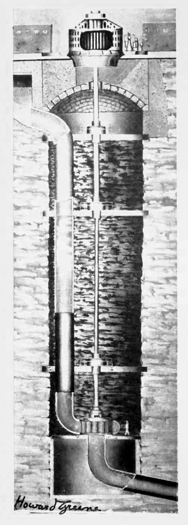 Mechanigraph used in “White Coal – The Fuel of the Future,” made for Westinghouse Electric Co. by the Harry Levey Service Corporation. Nearly five feet high, the model was animated using over 4,000 exposures.
