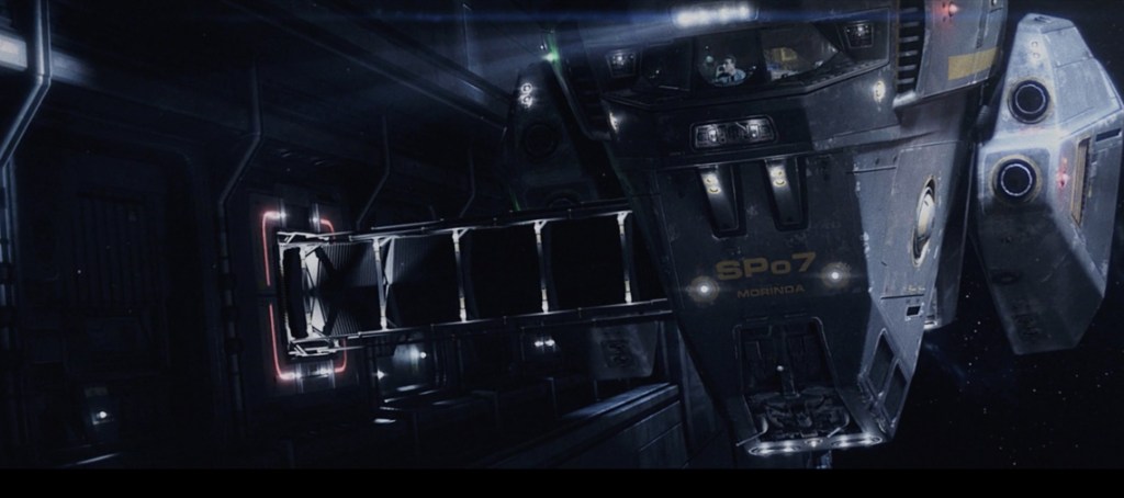 Off-world detective Cole Freeman (Tony Bonaventura) docks his shuttle Morinda with a mysterious spaceship called ATROPA.