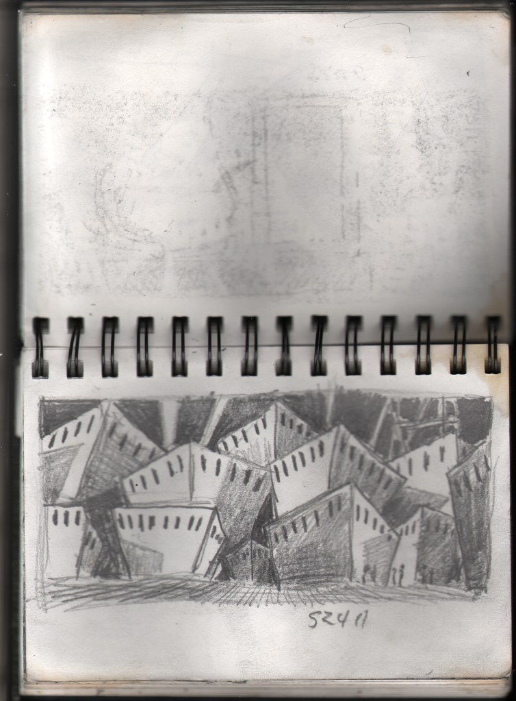 Original storyboard for Phil Tippett’s “Mad God.”