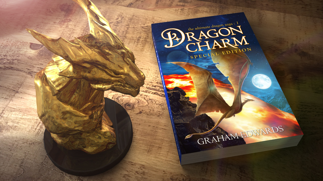 "Dragoncharm" fantasy adventure novel by Graham Edwards