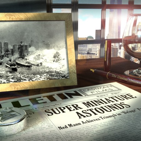 The miniature effects of the 1933 disaster movie "Deluge"