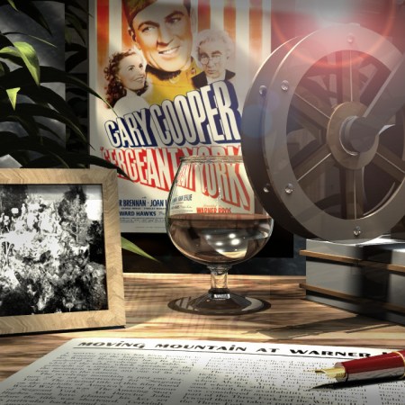 Rotating mountain set for "Sergeant York," 1941 film directed by Howard Hawks, starring Gary Cooper