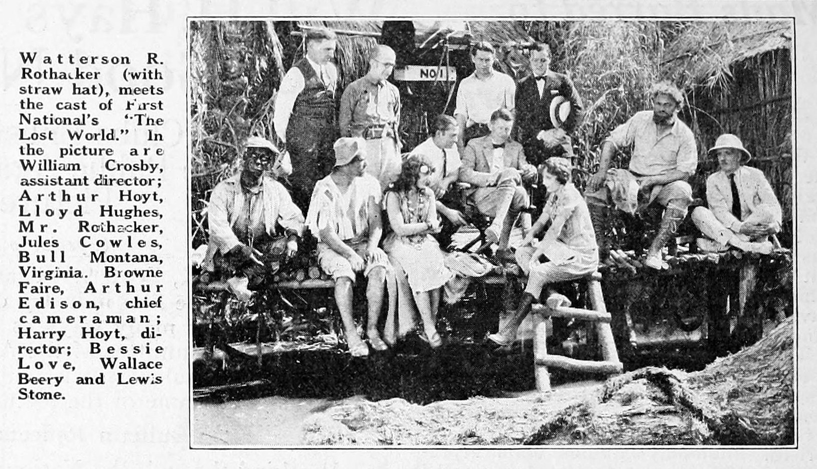 Promotional still from "The Lost World" - Exhibitors Herald, 20 September, 1924