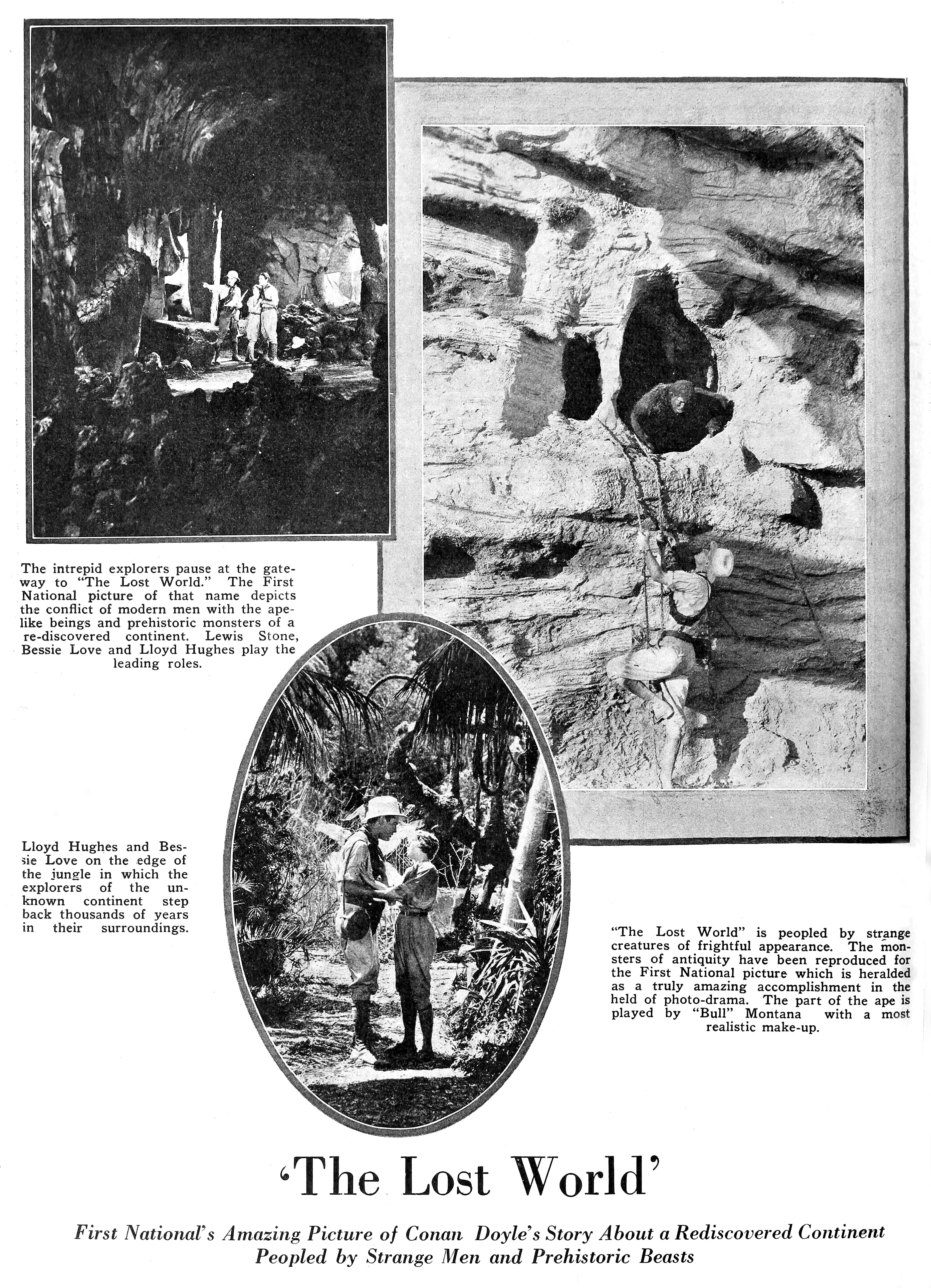 "The Lost World" preview page from Exhibitors Trade Review, 25 October, 1924
