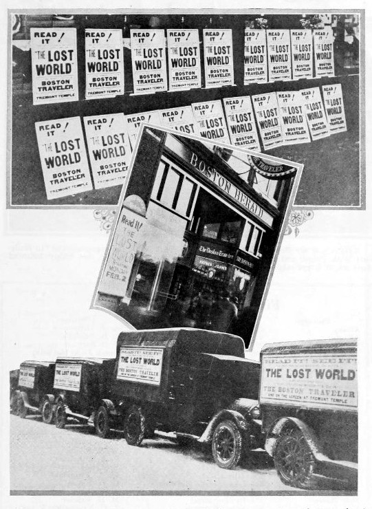Boston promotes the premiere of "The Lost World" - First National Franchise, 3 February, 1925